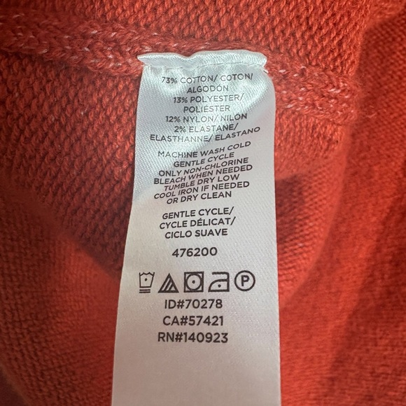 LOFT OUTLET Open Front Boyfriend Cardigan Sweater in Rust Size Medium -- OFFICE - Picture 4 of 4